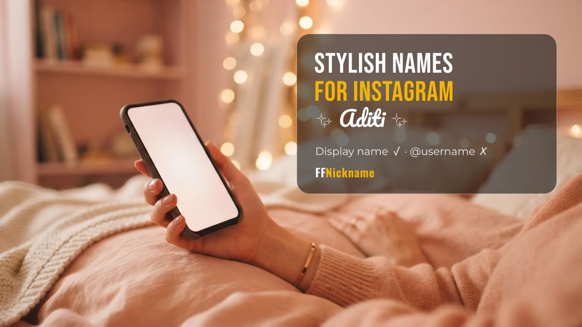 Using a stylish name in an Instagram display name on a phone