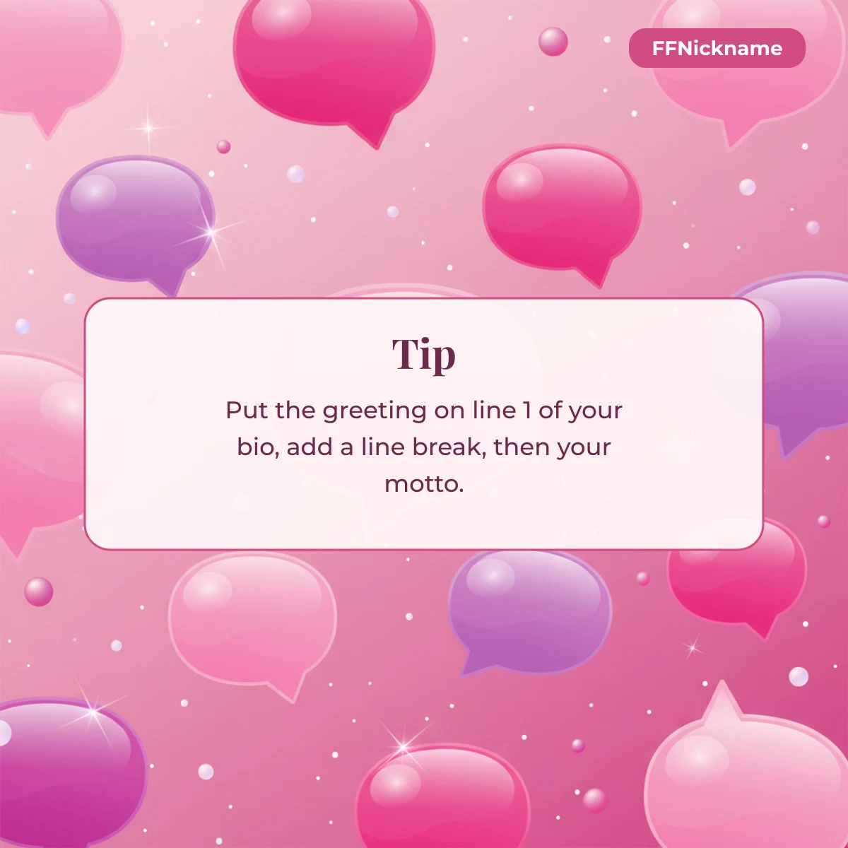 Welcome to My Profile Stylish Text tip